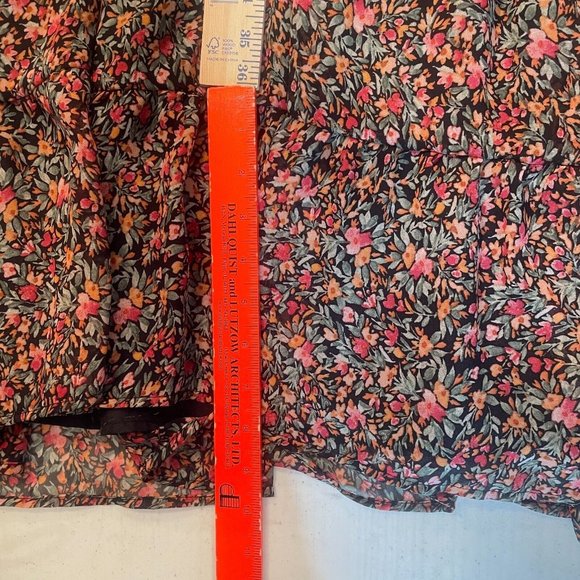 BB Dakota Midi Maxi Dress Sz Small NWT Black Ditsy Floral Prairiecore Cottage - Picture 11 of 16